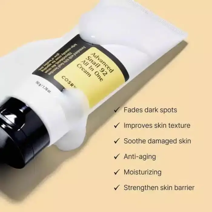 COSRX Advanced Snail 92 All in one Cream (100g Tube) - Image 3