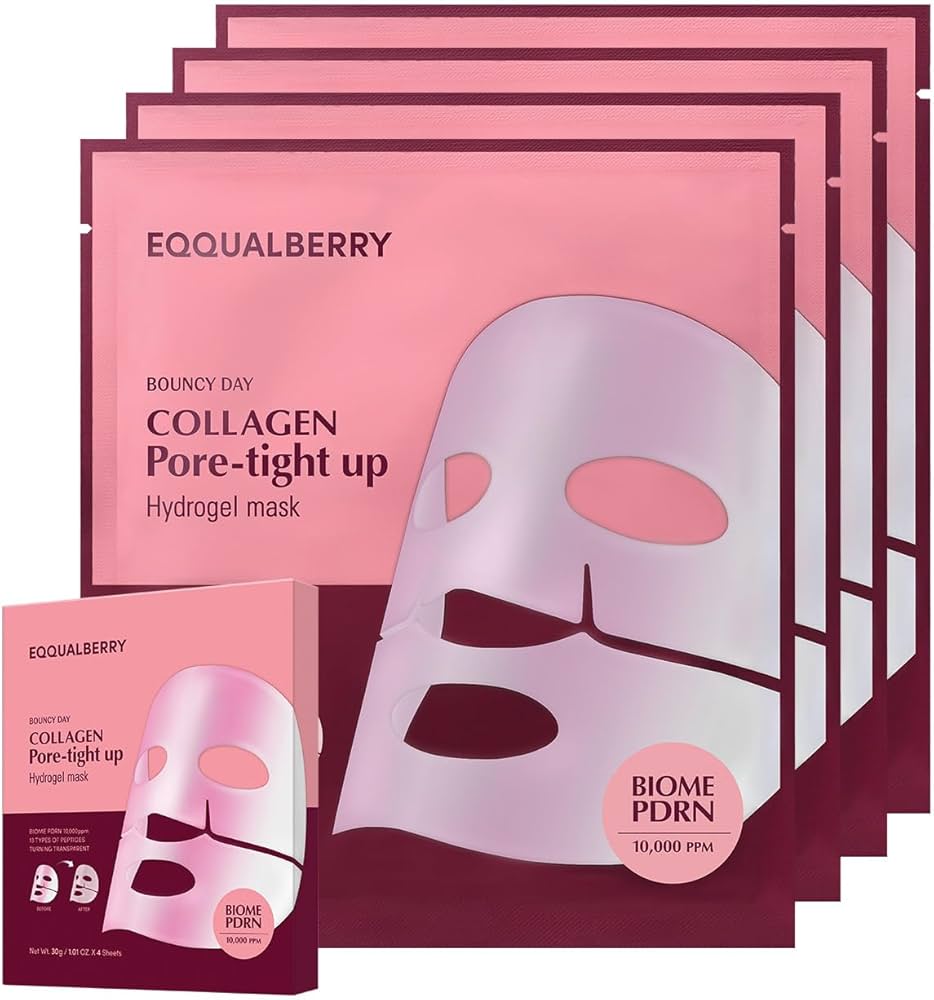 EQQUALBERRY Collagen Pore-Tight Up Hydrogel Mask - Image 4