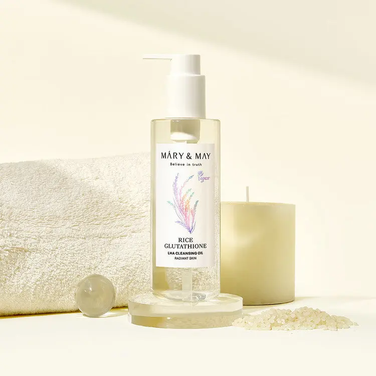 MARY&MAY Rice Glutathione LHA Cleansing Oil 200ml - Image 4