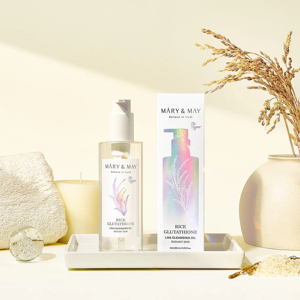 MARY&MAY Rice Glutathione LHA Cleansing Oil 200ml - Image 3
