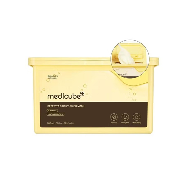 MEDICUBE Deep Vita C Daily Quick 30 Sheet Masks – 350g