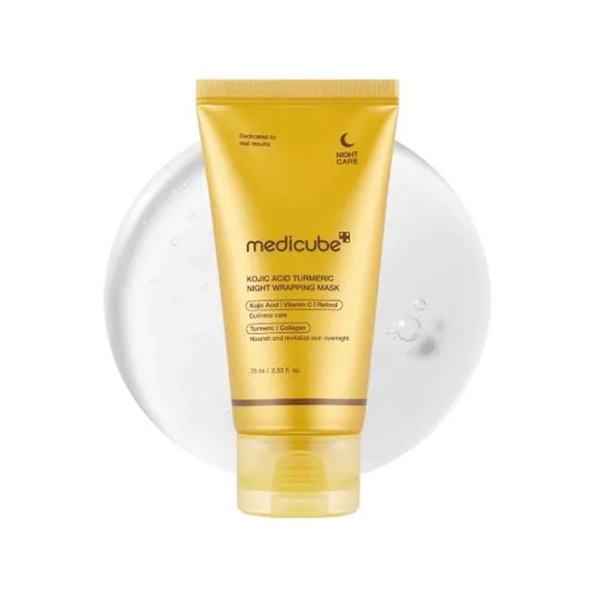 MEDICUBE Kojic Acid Turmeric Night Wrapping Mask – 75ml