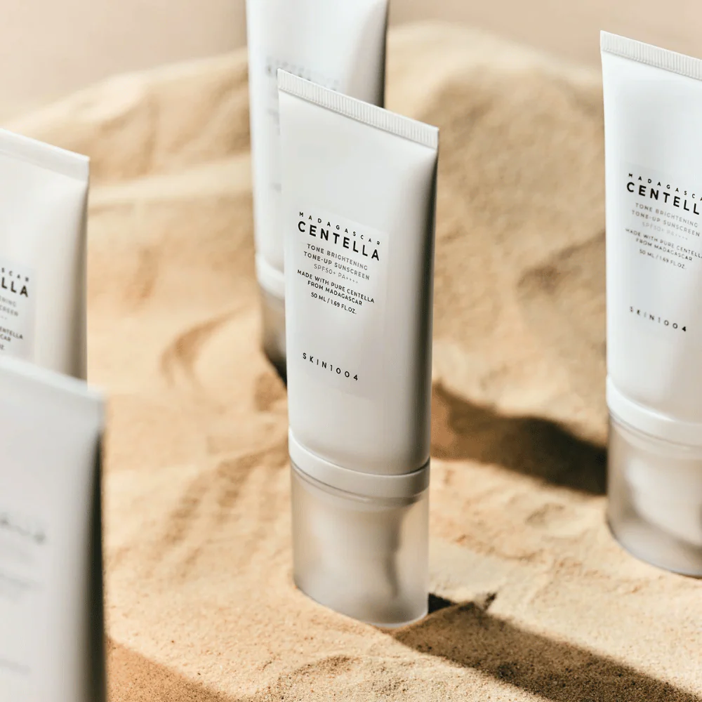 SKIN1004 Madagascar Centella Brightening Tone-Up Sunscreen SPF50+ Cream 50ml - Image 3