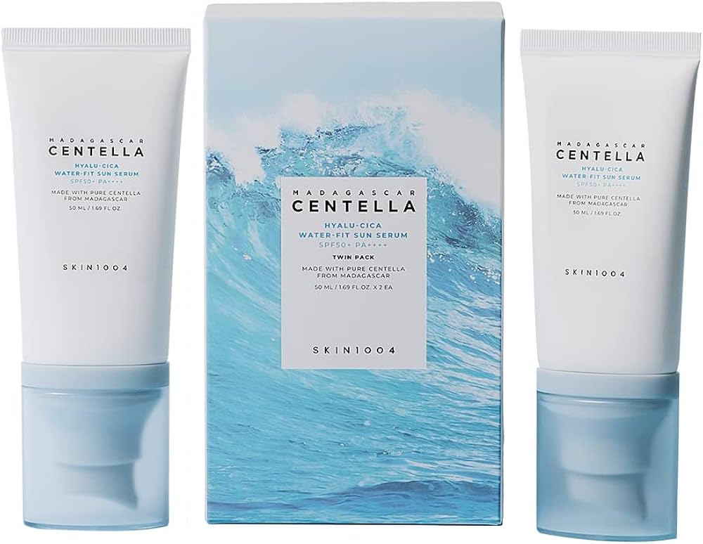 SKIN1004 Madagascar Centella Hyalu Cica Water-Fit Sun Serum SPF50+ PA++++ 50ml - Image 4